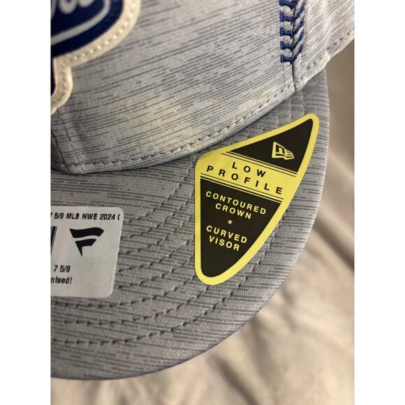 Los Angeles Dodgers Fitted Cap 7 5/8 New Era MLB 2024 Gray - Picture 7 of 9